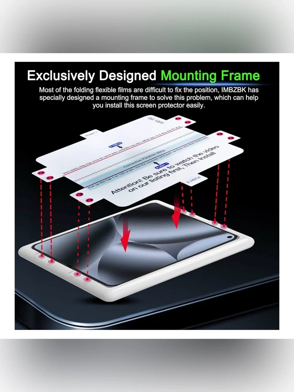 Screen Protector Kit for Google Pixel 10 Pro Fold - Clear (3+3+3 Pack) new